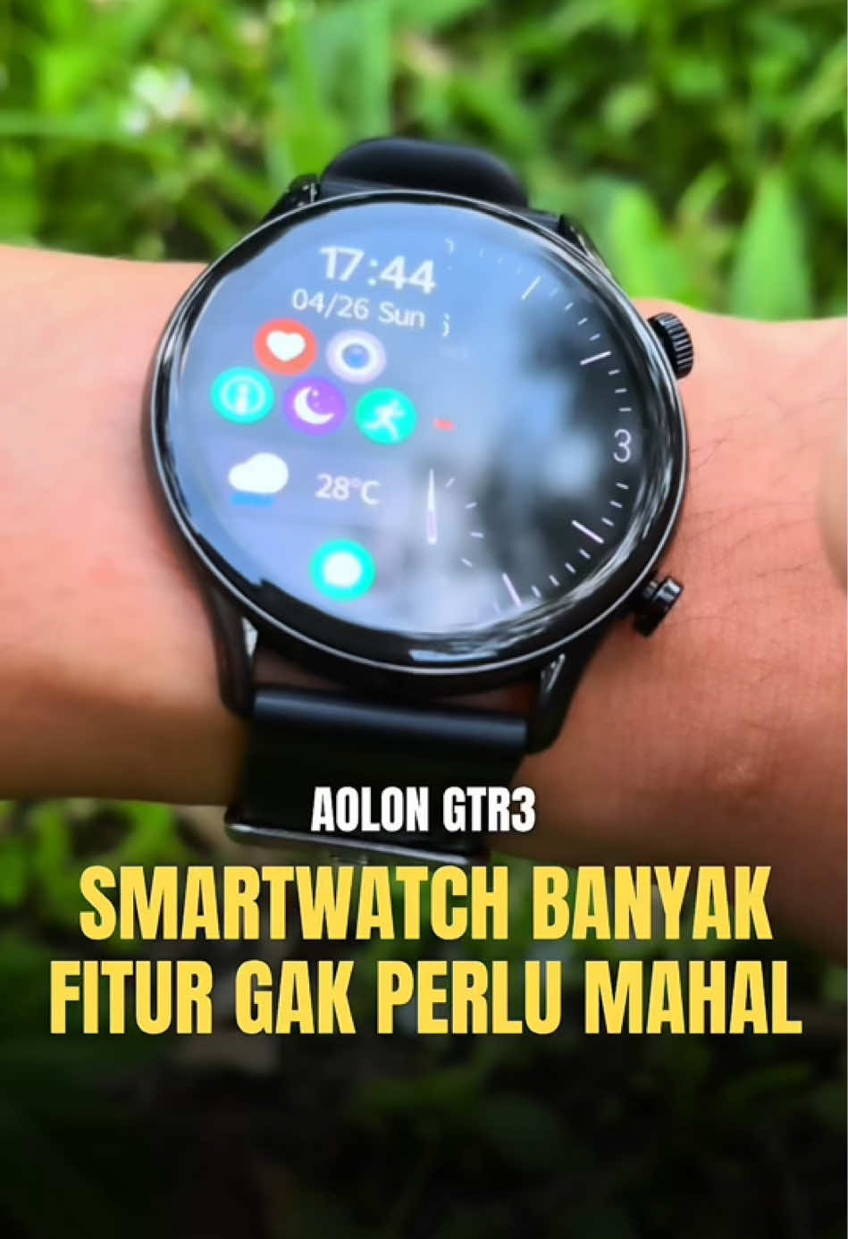 Smartwatch banyak fitur dengan harga yang worth it gak perlu mahal-mahal. Ini Smartwatch darinya Aolon varian GTR3 sudah dilengkapi berbagai fitur multifungsi. Buat kamu yang lagi nyari smartwatch ini cukup worth it karena Aolon GTR3 ini lagi laris banget. #smartwatch #smartwatchaolon #aolon #GajianSale #PromoGuncang55 