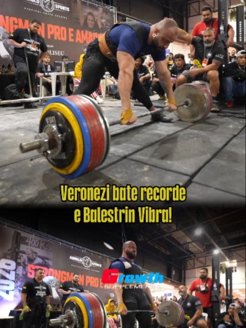 #growtv #growthcy BALESTRIN VIBROU MUITO COM OS 420 KG DO VERONEZI