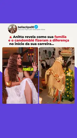 @anitta mais uma vez virou assunto não por polêmica vazia, mas por mostrar uma parte real da própria história. Quando ela fala sobre religião, família e a reação das pessoas após fotos no terreiro, o corte ganha uma força maior: mostra como ainda existe muito julgamento quando alguém assume publicamente sua fé e sua origem. E talvez seja exatamente por isso que essa fase EQUILIBRIVM chama atenção — porque parece menos sobre agradar e mais sobre se manter inteira.  #anitta #anittacy #equilibrivm