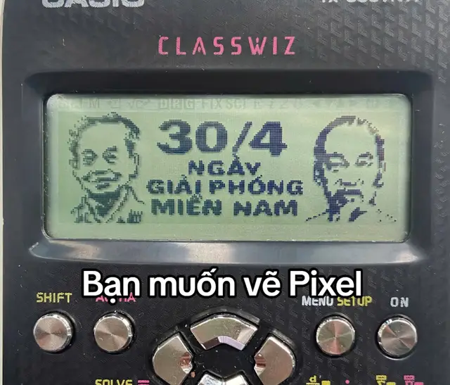 Mọi người cứ giục tôi mãi#casio580#casio#pixelart