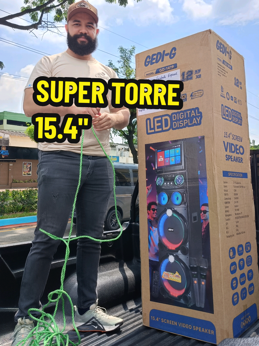 ☎️0978725827  #Fiesta LOS MAS ESPERADOS #parlantebluetooth CON #PantallasLED De 15.4 pulg. 🥳*PRECIO 480 DÓLARES EFECTIVO O TRANSFERENCIA* ✅Somos local fisico TECNO8A ☎️0978725827 LOS PARLANTES MAS GIGANTES CON #karaoke INCLUIDO. Por la compra de tu parlante te llevas 🔊 2 MICRÓFONOS INALÁMBRICOS 🔊 CONTROL REMOTO 🔊 CABLE AC DE RECARGA 🔊 MIDE 1.50 METROS 🔊 PANTALLA TÁCTIL CON PROTECCIÓN GORILLA 2.0D GLASS 🔊 Resolución 4K ULTRA HD Incluye ANDROID 15 VISITANOS LABORAMOS TODOS LOS DIAS UBICANOS FRENTE A LA SALSOTECA CARLOS ALBERTO EN LA ALBORADA 8VA NORTE DE #guayaquil_ecuador
