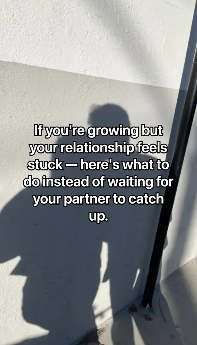 Growing apart doesn't mean you love each other less. It means you haven't figured out how to grow together yet. Here's how to actually start that conversation 🤍 #personalgrowth #couplesadvice #relationshiptips #healthyrelationship #couplesoftiktok