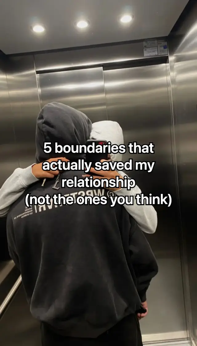 Setting boundaries isn't about pushing your person away. It's about making sure you can stay 🤍 Which one of these hit home for you? #boundaries #couplesoftiktok #relationshiptips #healthyrelationship #realtalk