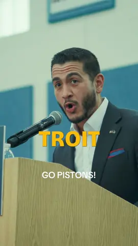 Fun fact: The Pistons won Game 7 against Orlando during my speech on Sunday. Can’t wait to watch them beat Cleveland tonight.