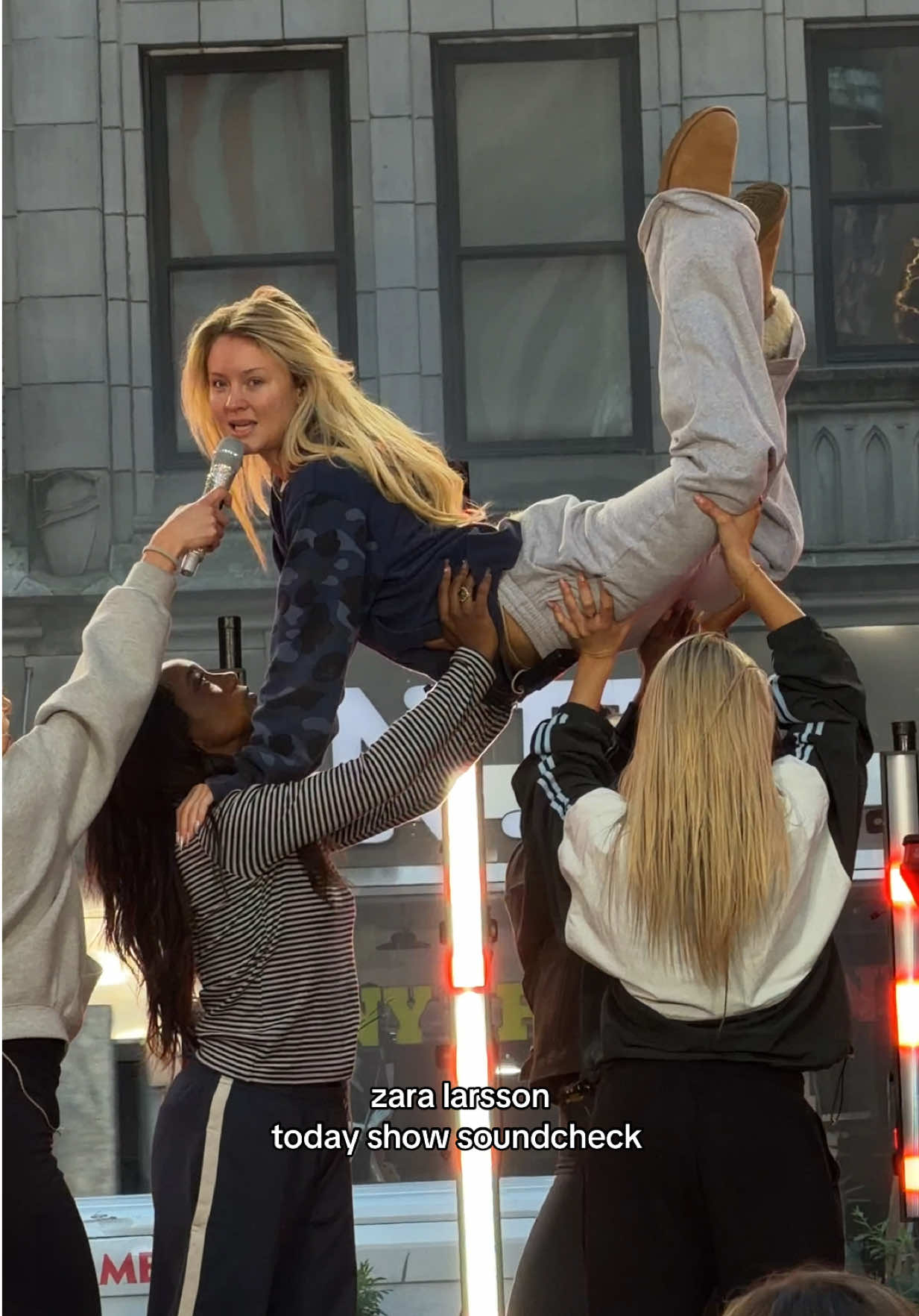 midnight sun at today show soundcheck!! this serve #zaralarsson #midnightsun #todayshow #fyp #concert 