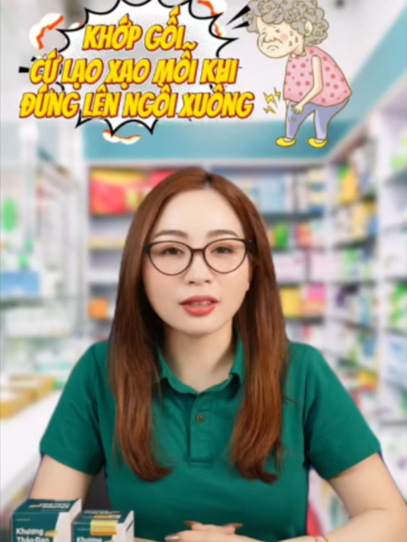 Khớp gối cứ lạo xạo mỗi lần đứng lên ngồi xuống? Đừng có lướt qua chuyện này nha! #khuongthaodangold #khuongthaodan #thoaihoa