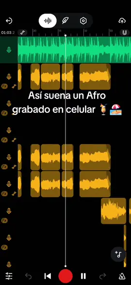 Así suena un Afro grabado en Bandlab 🏖🥁 #bandlabartist🔥 #bandlab #afrobeats #fyp #viral 