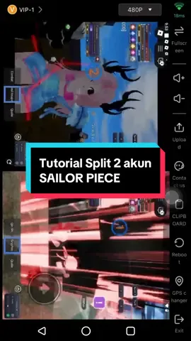 Tutorial Split AFK 2 akun Sailor Piece di RedFinger #cloudphone #redfinger #sailorpiece #sailorpieceroblox #roblox 