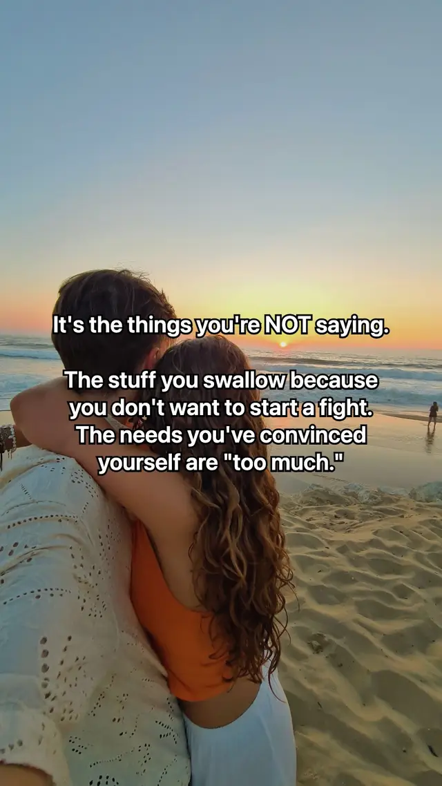 The silence between you isn't peace. It's distance. And most of us don't even realize we're doing it. 🤍 #emotionalintimacy #couplesoftiktok #relationshiptips #communicationmatters #realtalk