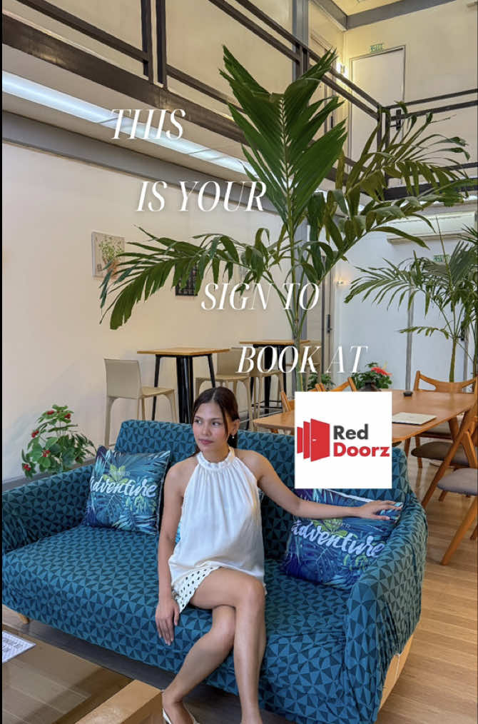This is your sign to book at @RedDoorz Philippines for that spacious and comfty bed you deserve! ✨ Get a special discount when you download their app and use the code “TARAREDKADA” ❤️ #RedDoorzPH #CebuStaycation #CebuHotels 