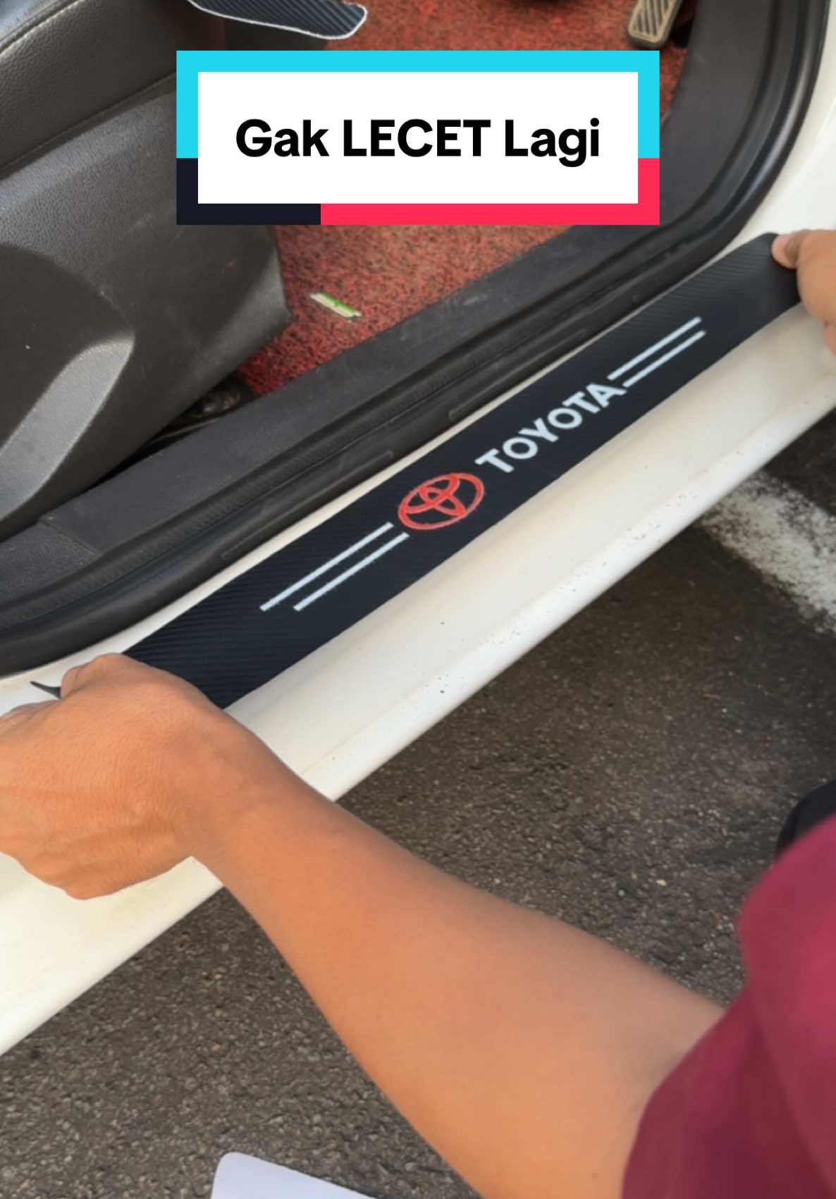 Cegah LECET Cat Mobil dengan Stiker Khusus ini.Di injak injak Cat masih AMAN #cat #catmobil #sticker 