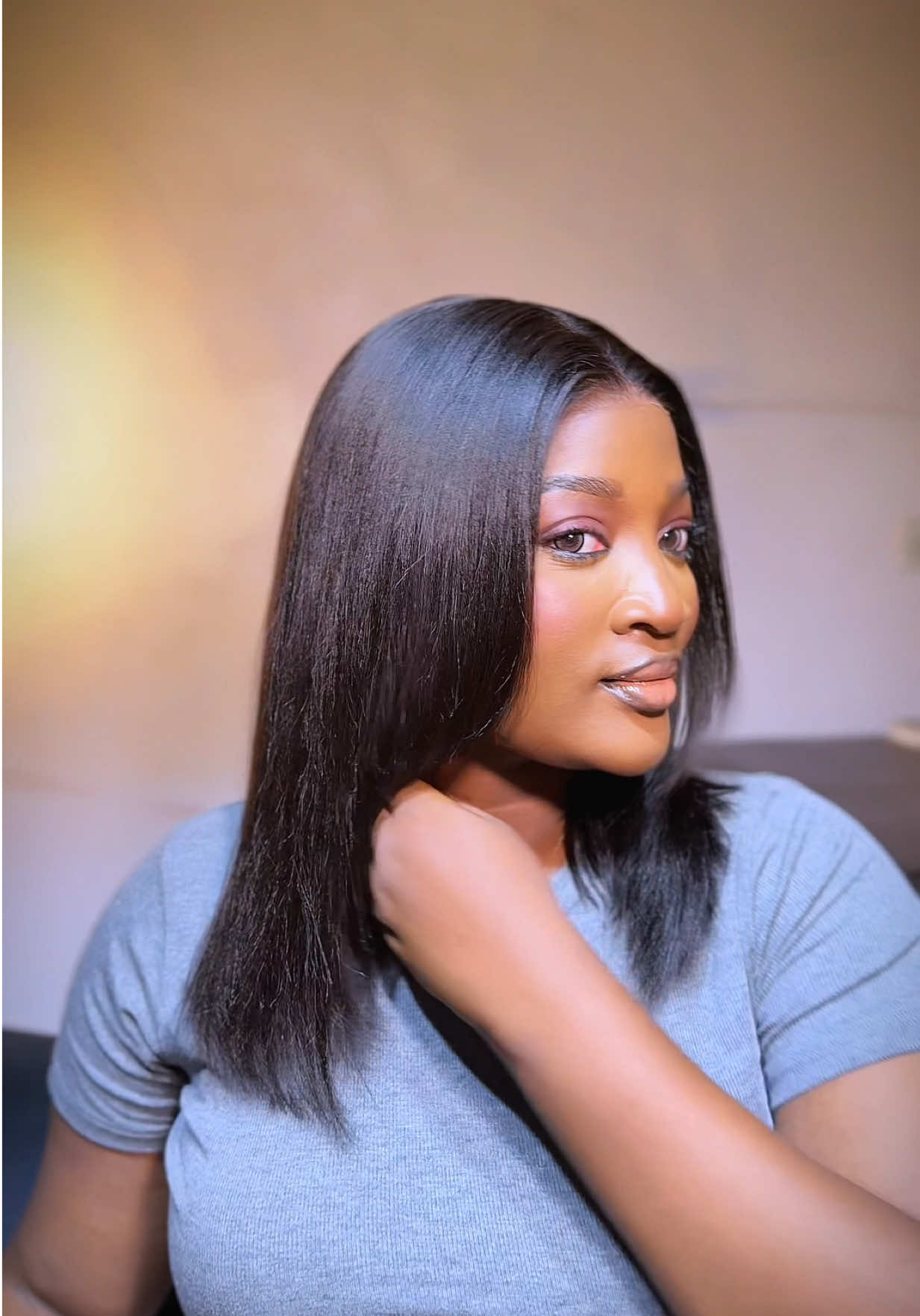 @ISEEHAIRAmazon 14iches ISEE Hair Layered Yaki Straight Bob 9by6 T part Glueless wig. Link in bio 🛍️ #iseehair #gluelesswig #yakistraight #iseehairamazon #amzonfinds 