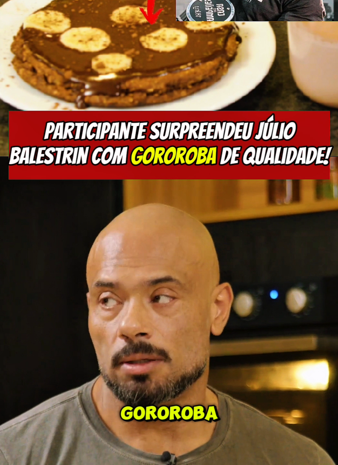 @Growth Supplements GOROROBA FOI FODA🤣 #marombachefcy #growthtv #marombachef  #juliobalestrin #comida 