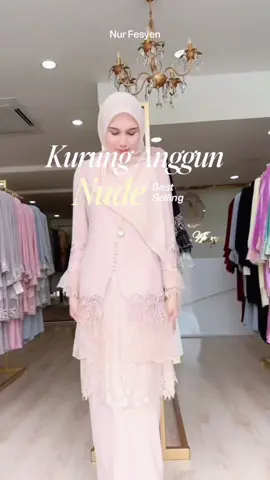 Kurung Anggun warna nude🤍design yang nampak lebih sopan dan anggun pada si pemakai🤗#kurungmoden #kurung #bajukurung #nude #fypシ 