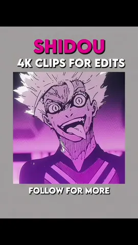 Shidou 4k clip for editing || join the Discord || #shidou#bluelock #4kclip #editing #animefyp || best quality of shidou manga animation