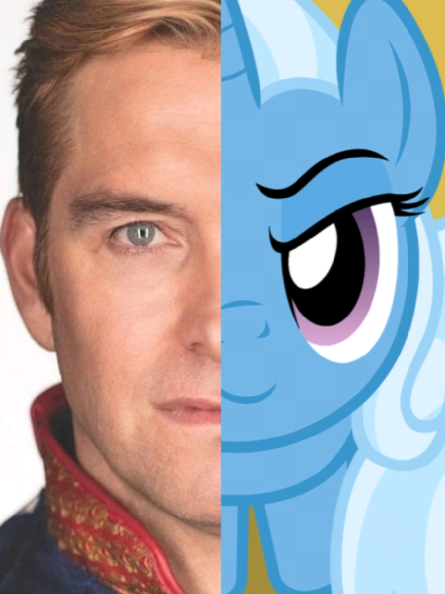 not falling for the twi-lander propaganda shed obvi be hughie #theboys #mlp #mylittlepony #homelander #trixielulamoon 