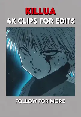 Kirua 4k clip for editing || #kirua #hxh #4kclip #edit #editing || Here are some clean 4K clips of Killua Zoldyck with smooth transitions and cinematic anime visuals. ⚡⚔️ This edit includes iconic moments, lightning aura scenes, fast combat clips, emotional shots and high quality footage that captures Killua’s speed, assassin skills and calm but deadly presence. Every clip was selected to keep a clean and satisfying flow, perfect for editing. Perfect for TikTok edits, AMVs and CapCut projects looking for high quality Killua clips in 4K. If you enjoy, don’t forget to like, repost and follow for more anime clips, 4K edits and editing content.