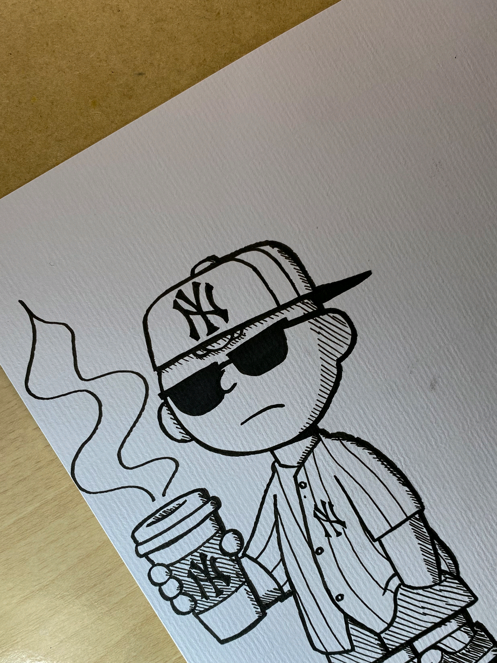 ✏️➰️✅️.... . . . . #unipin #charliebrown #drawing  #artreels #graffiti
