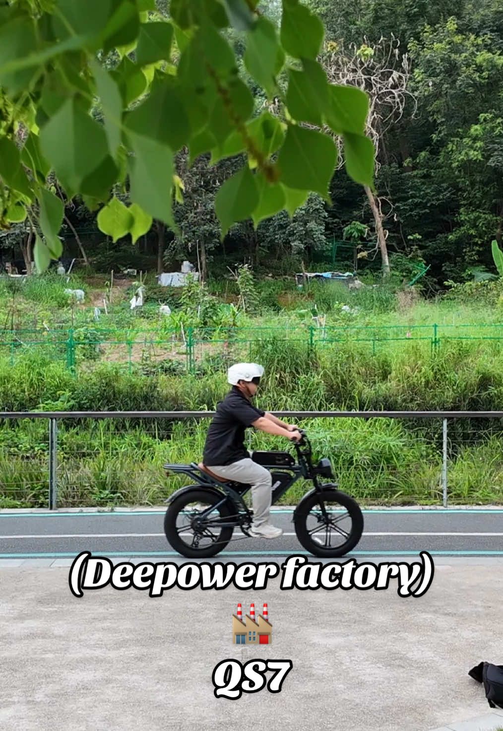 Stable and comfortable riding!🥰Creative talents 🇺🇸who are willing to broadcast live can chat with me privately, 🥳send free samples🛵 and free video advertisements.💶#electricbike #factory #deepowerqs7 #commute #dealsforyoudays 