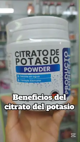 Citrato de potasio✨ 👉 Mineral esencial para el funcionamiento de nuestro organismo👈 🌱 Incorpora a tu rutina y siente la diferencia. #citratodepotasio #mineralesencial #vidasaludable #vivenatural #fyp 