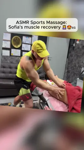 ASMR Sports Massage: Sofia's muscle recovery 💆‍♀️😍🇪🇬 #relax #asmrmassage #chiropractor #egyptianmassage #asmrsleep 