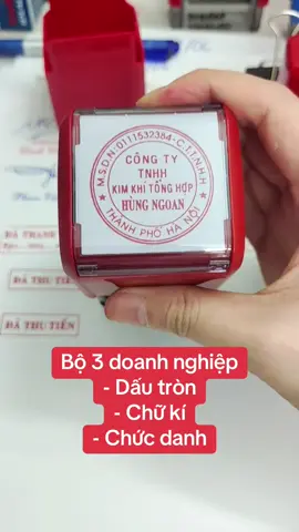Tiết kiệm hàng nghìn giờ cho chủ doanh nghiệp. Nếu chúng ta sử dụng đúng mục đích thì bộ 3 dấu này là bảo bối trong công việc, rút ngắn thời gian công sức để làm việc giá trị cao!. #khacdautheoyeucau #khacdauten #khacdauanninh #khacdaugiare #khacdaulayngay 