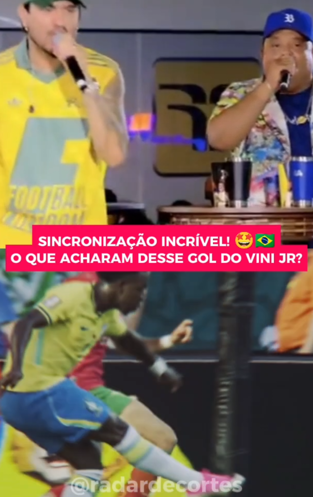 @Ícaro e Gilmar @Humberto e Ronaldo @Panda 🐼 @Cê Tá Doido Festival @Rafael Cabral Seleção Brasil + Gol do Vini Jr + Vai Brasil 🇧🇷⚽💚 #mjmusiccy 