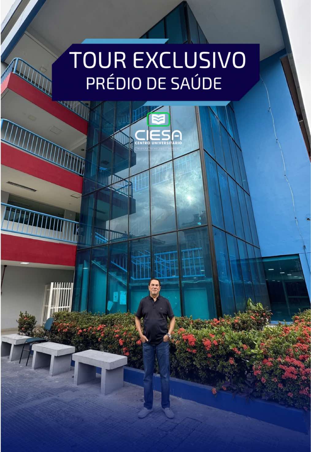 O professor Waldery já deu um spoiler do que está chegando: um tour exclusivo pelo novo prédio de Saúde do CIESA, localizado na Av. Joaquim Nabuco. Um espaço moderno, pensado para formar profissionais preparados para o futuro💙 E o melhor: a inauguração já tem data prevista🗓️ Fique de olho, porque vem muita transformação e oportunidades por aí. #CIESAManaus #Carreira #WalderyAreosa #CIESA #FuturoProfissional 