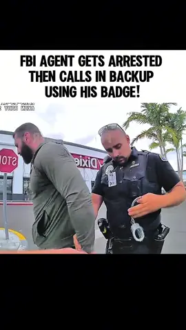 FBI AGENT GETS ARRESTED THEN CALLS IN BACKUP USING HIS BADGE!  #Cop #cops #police #copspolice  #policeofficer           