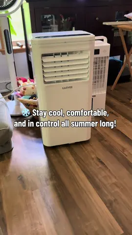 ❄️ Beat the heat with the Garvee 10,000 BTU Portable Air Conditioner! Designed for fast, quiet cooling, this 4-in-1 unit works as an air conditioner, fan, and dehumidifier while offering convenient features like a remote control, 24-hour timer, and easy-roll wheels. Perfect for bedrooms, offices, apartments, and more, it delivers customizable comfort wherever you need it most. 🏠✨💨#cool #portableac #summerheat #Summer #staycool 