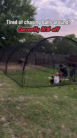 With kids in sports - this is awesome for in season of course - BUTTT off season is also where the magic happens and my kiddos have been in this every day since getting it!  #battingcage #backyardsports #baseballlife #summerkidsactivities #dealsforyoudays 