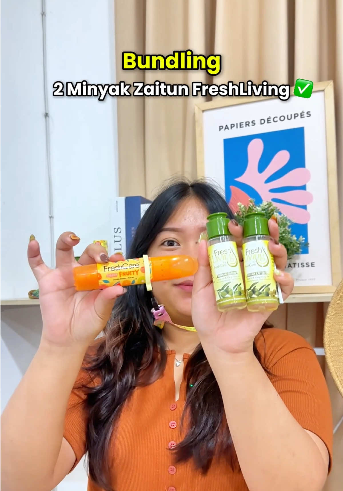 Replying to @Elvirapuzi123 kakk sekarang coba cek keranjang kuninggg soalnya udah restockk!! 🤩 #freshliving #freshcare #minyakzaitun #freshcaresmash #promobundling 