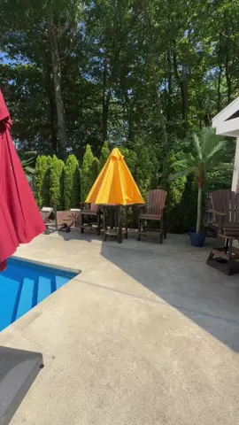 Patio umbrella#patio #pool #deck #umbrella #backyard 