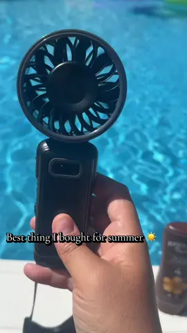 Summer is here and I swear this little fan goes everywhere with me ☀️✨ #TikTokShopFinds #SummerEssentials #PortableFan #MustHave #tiktokshop 