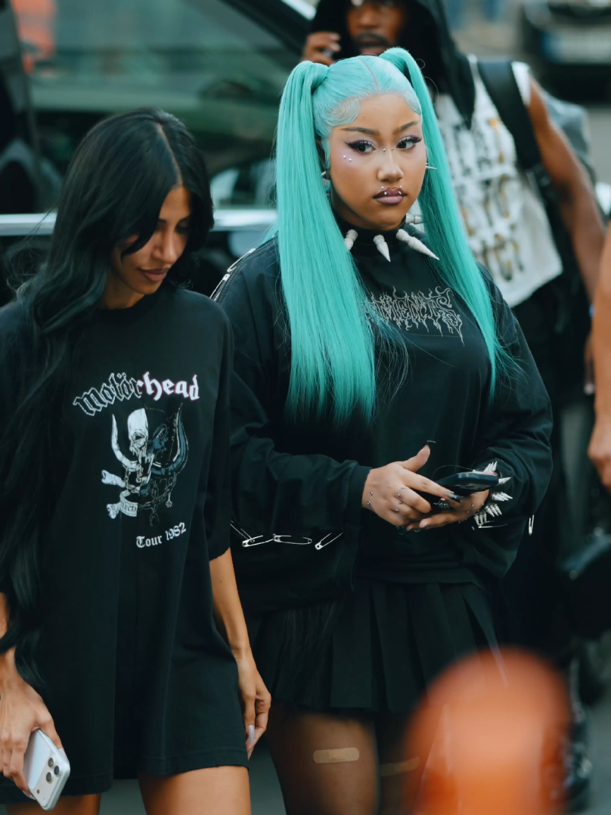 North arrives in style at Vetements fashion show in Paris #northwest #kimkardashian #parisfashionweek 