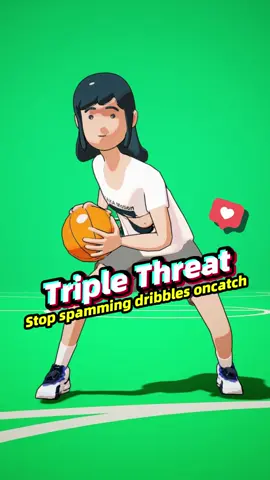 Learn the perfect Triple Threat Stance in 30 seconds! ⏳💯 #TripleThreat #3DAnimation #BasketballTraining