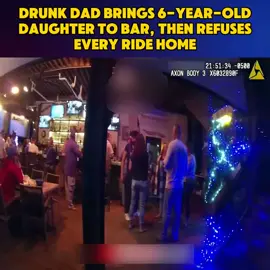Officer's Decision When Dad Won't Leave the Bar With His 6-Year-Old A father shows up intoxicated with his young daughter and refuses help getting home. Watch how officers handled this heartbreaking situation on the body cam — and what they did to protect the child. #BodyCam #PoliceFootage #ChildSafety #FirstResponders #policebodycam 
