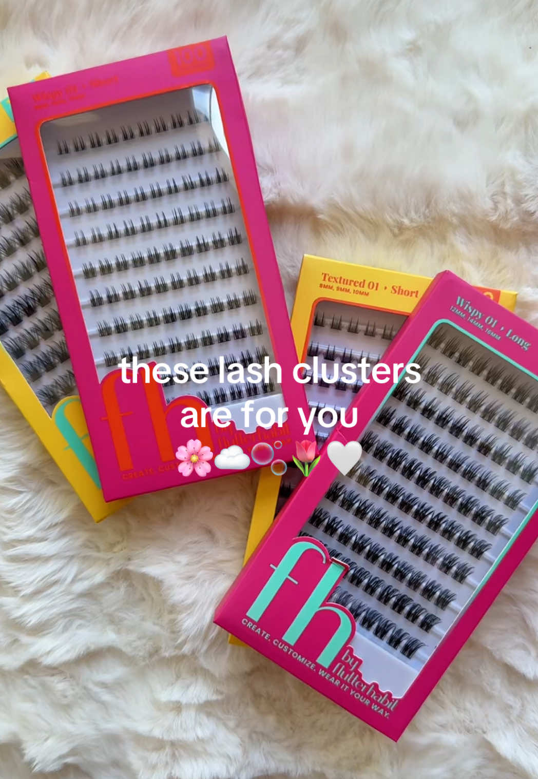 100 wispy, textured lash clusters let you customize your length, volume, and shape you can create at home ✨🤍🌸 #flutterhabit #falselashes #tiktokshopcreatorpicks  #summerwins #tiktokshopsummersale @flutterhabit  Disclaimer: Final price, shipping costs, coupons, and discounts may vary and are subject to change at any time. Always check the TikTok Shop listing for the latest details. Results may vary. Video posted on 7/7/26. 