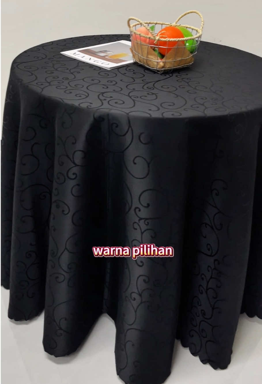 Skirt meja bulat bercorak cantik, tutup barang berselerak bawah meja dengan sempurna! #decoration #alasmejaaesthetic #review #decorumah #alasmejaviral 