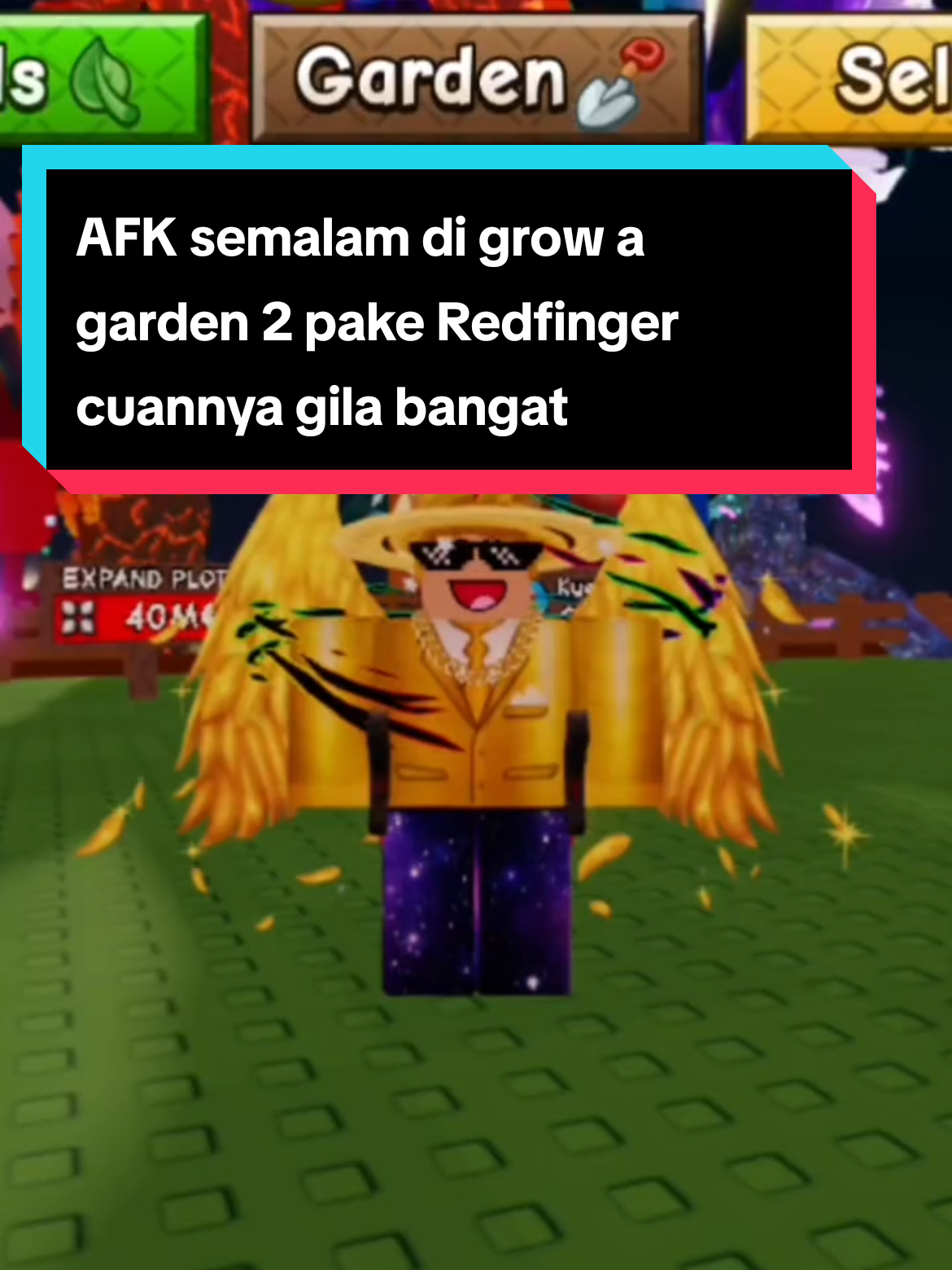 AFK semalam pake Redfinger hasilnya 117.78M🤑 #redfinger #growagarden2 #roblox #fyp #gag2 