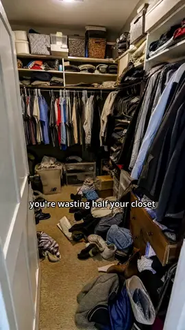 I seriously thought I needed a bigger closet... turns out I was just wasting space. 😭
 #closetorganization #homeorganization #tiktokmademebuyit#weeklydeals #summerwins 