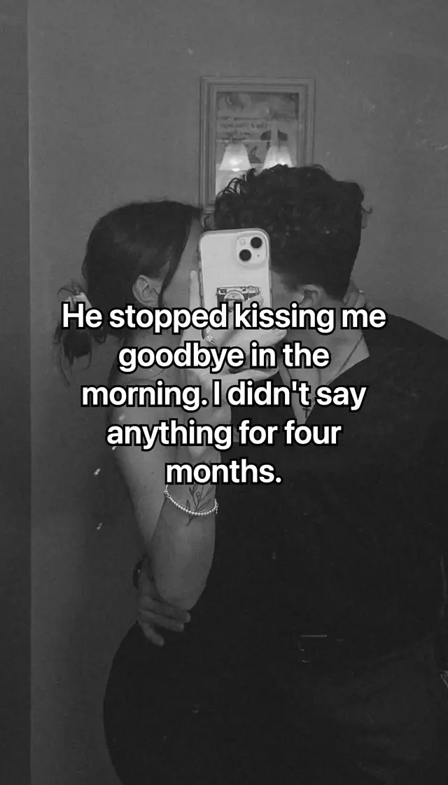 four months of standing at the counter pretending a missing kiss didn't matter. it mattered. it always matters. what's the small thing you stopped asking for? 🤍