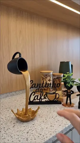 kit cantinho do café com xícara flutuante e bobs #cantinhodocafe #decor #lançamento #fyp 
