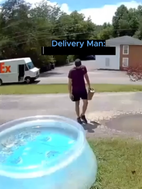 Delivery Driver Has Unexpected Fall! 😂