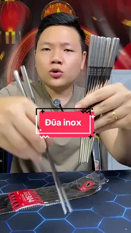Đũa Inox 304 Chống Trơn Trượt! #taphoaonglam #duainox #saleluongve #salevuichinhhang #2425luongve 
