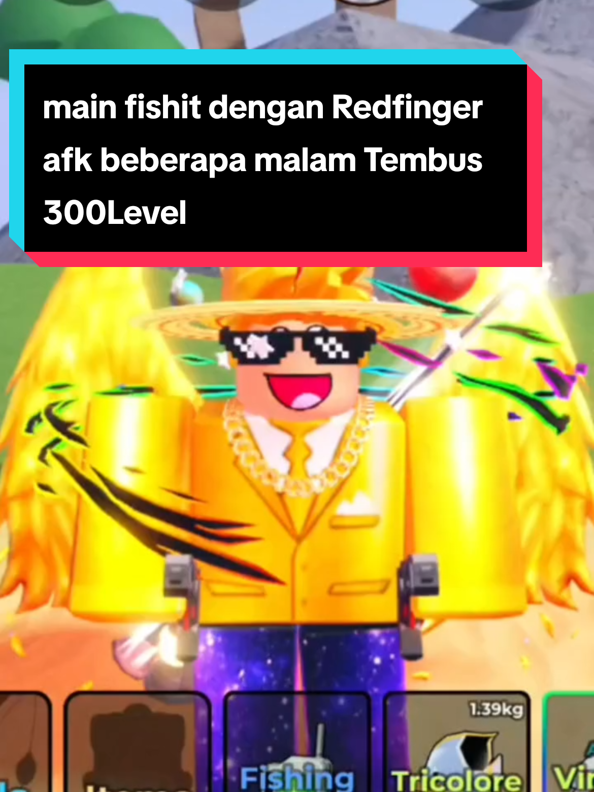 masih pemula hehehe main fish it pake Redfinger #redfinger #Redfinger #fishit #roblox 