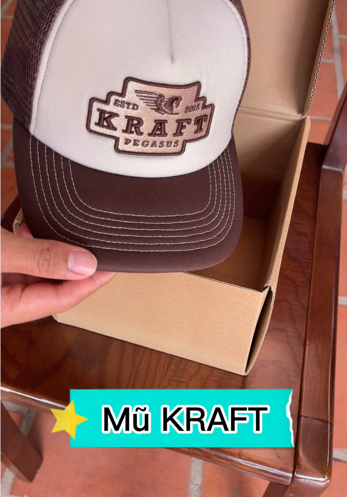 Mũ cổ điển thời trang Kraft Vintage #muluoitrai #kraftvintage 
