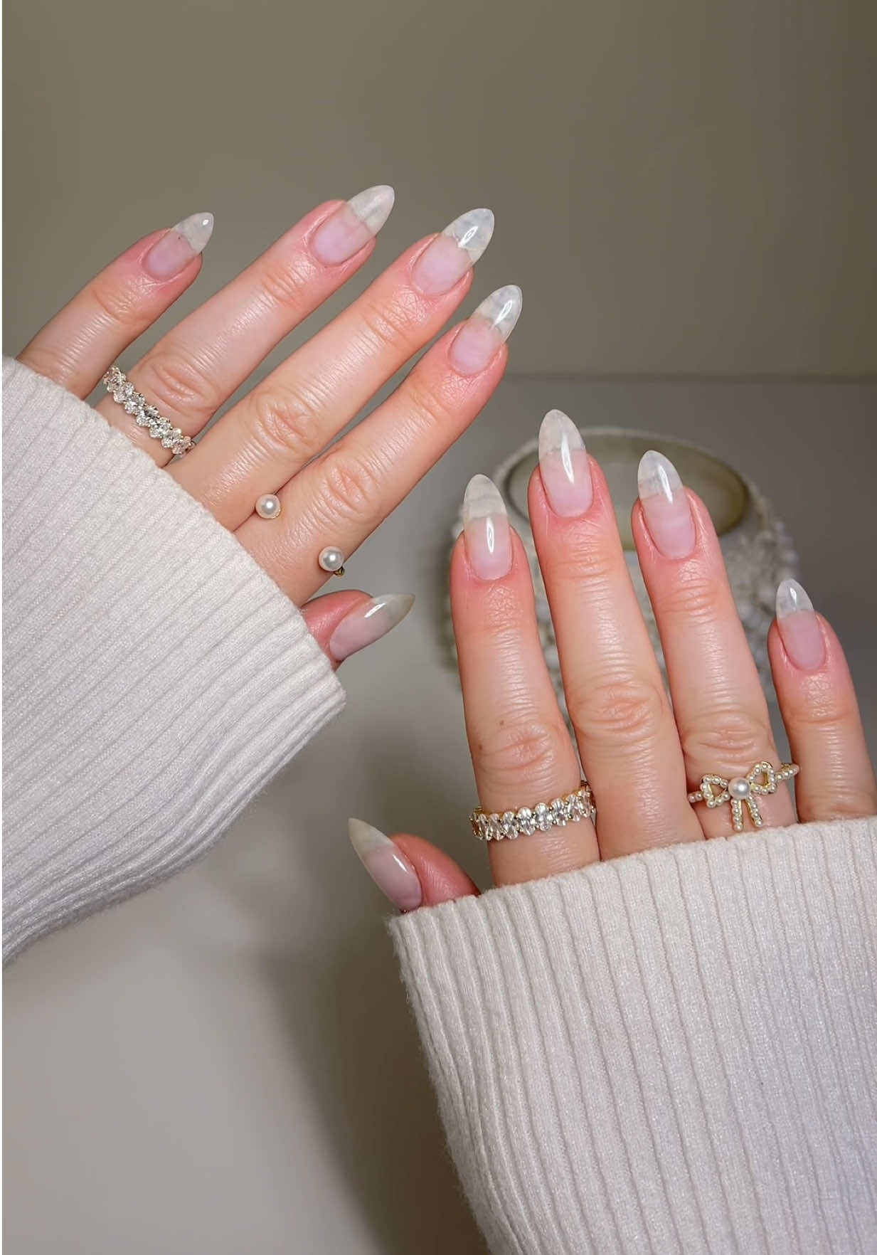 asmr nail care 🎧  everything to do your nails from home is linked in my amazon sf under nail starter kit. 🤍 #asmr #nailinspo #SelfCare #buildergel #nailtutorial 