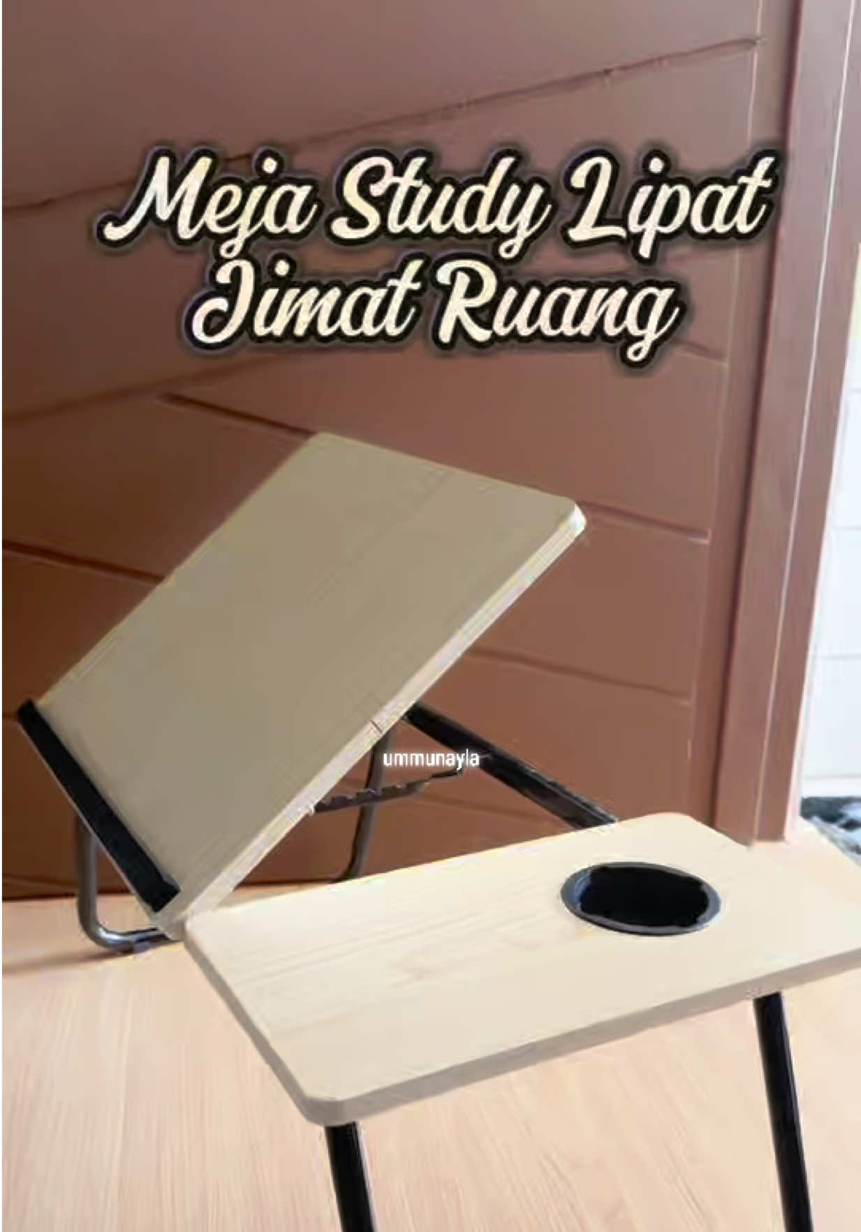 Patutlah ramai pilih meja ni! 🔥 Ringan, mudah lipat & sesuai untuk study, WFH atau mengaji. 😍 #mejastudy #mejalipat #studydesk 