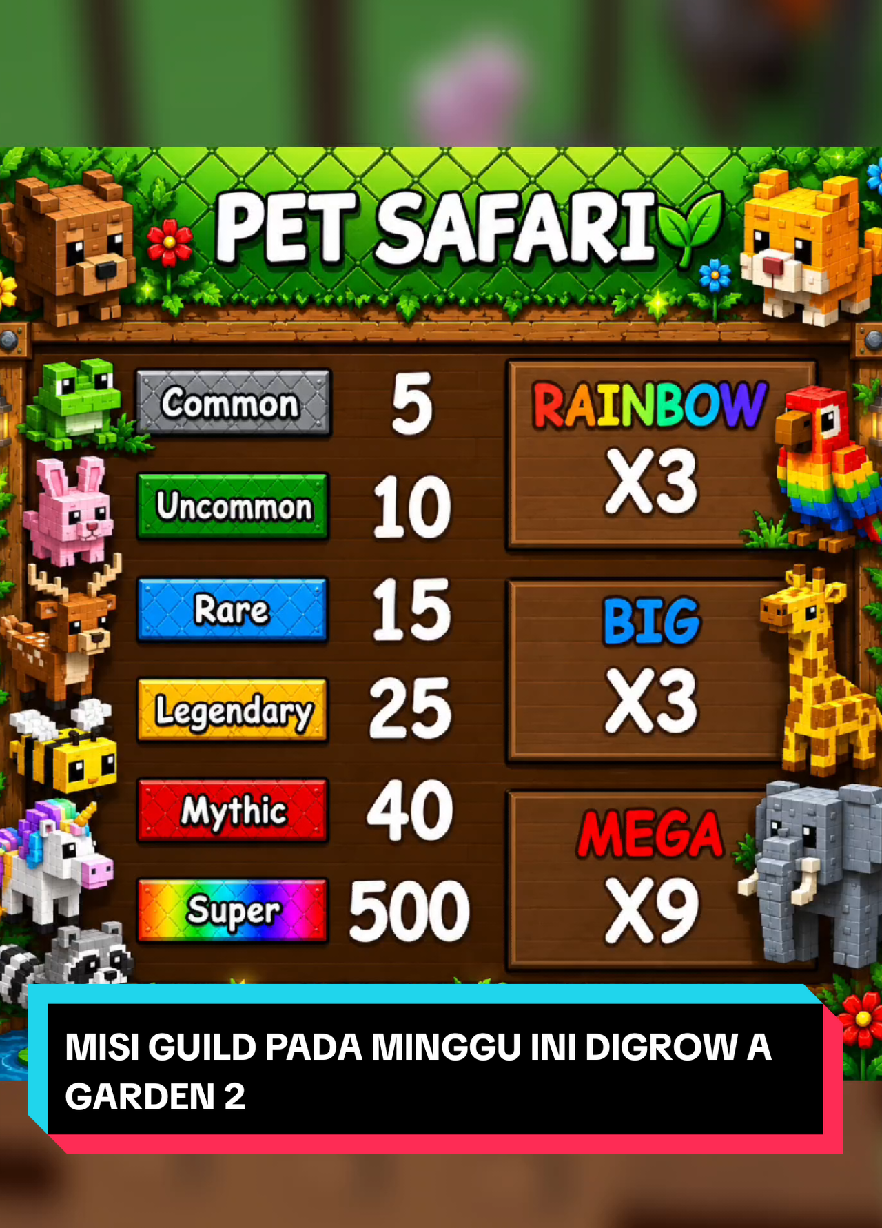 MISI GUILD PADA MINGGU INI DIGROW A GARDEN 2  #growagarden🥒🌶🍅 #robloxfyp #redfinger #cloudphone #fyp 